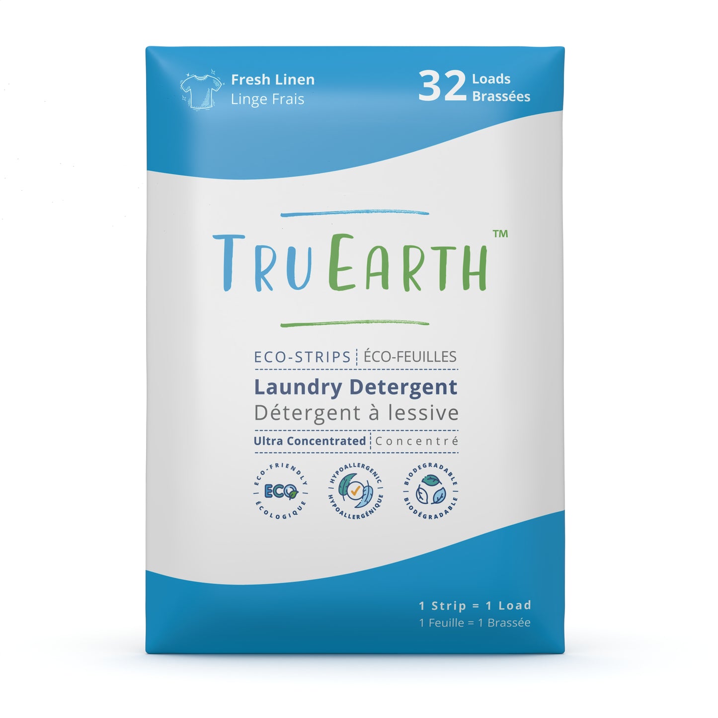 Laundry Detergent Eco-Strips, Fresh Linen
