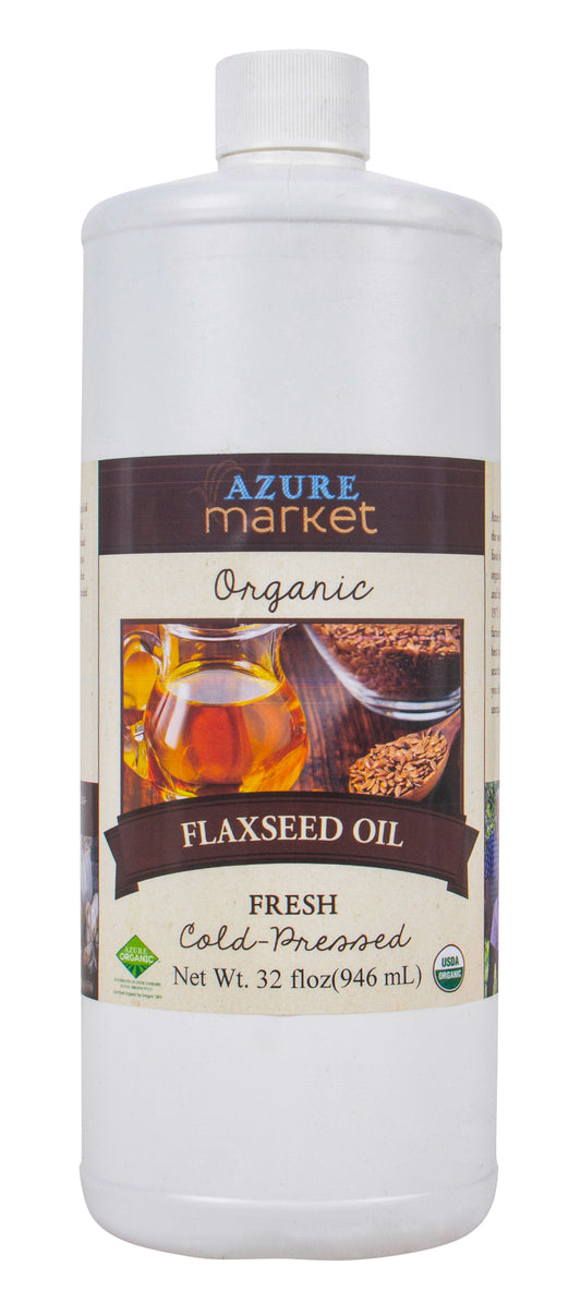 Flax Seed Oil, Fresh, Organic