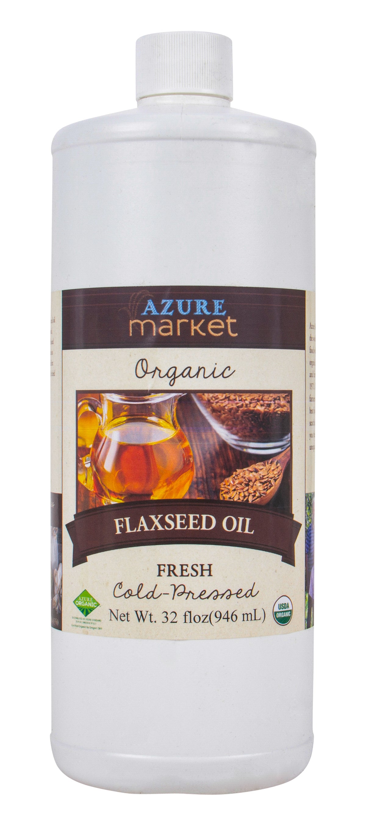 Flax Seed Oil, Fresh, Organic