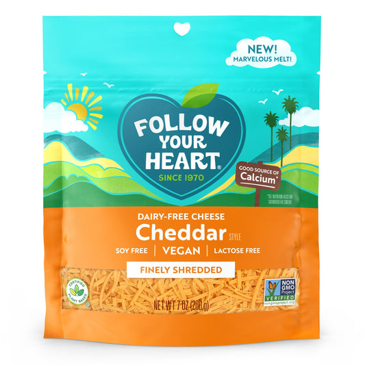 Cheddar Finely Shredded, Dairy Free