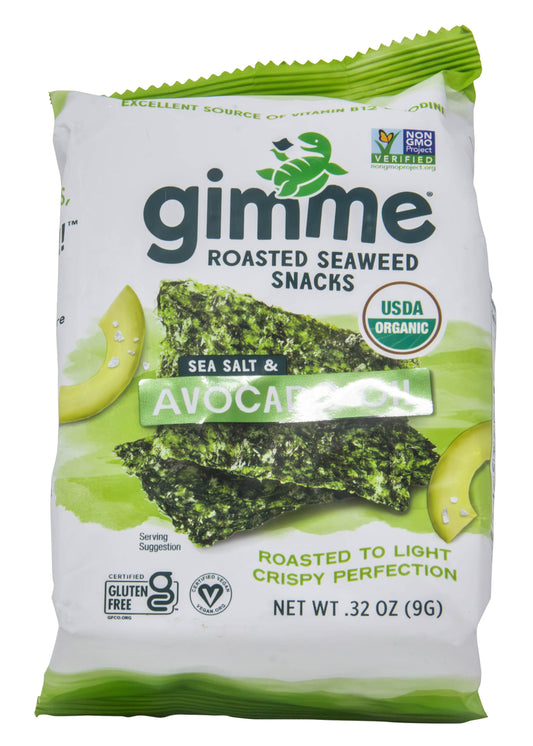 Roasted Seaweed Snack, Avocado + Sea Salt, Organic