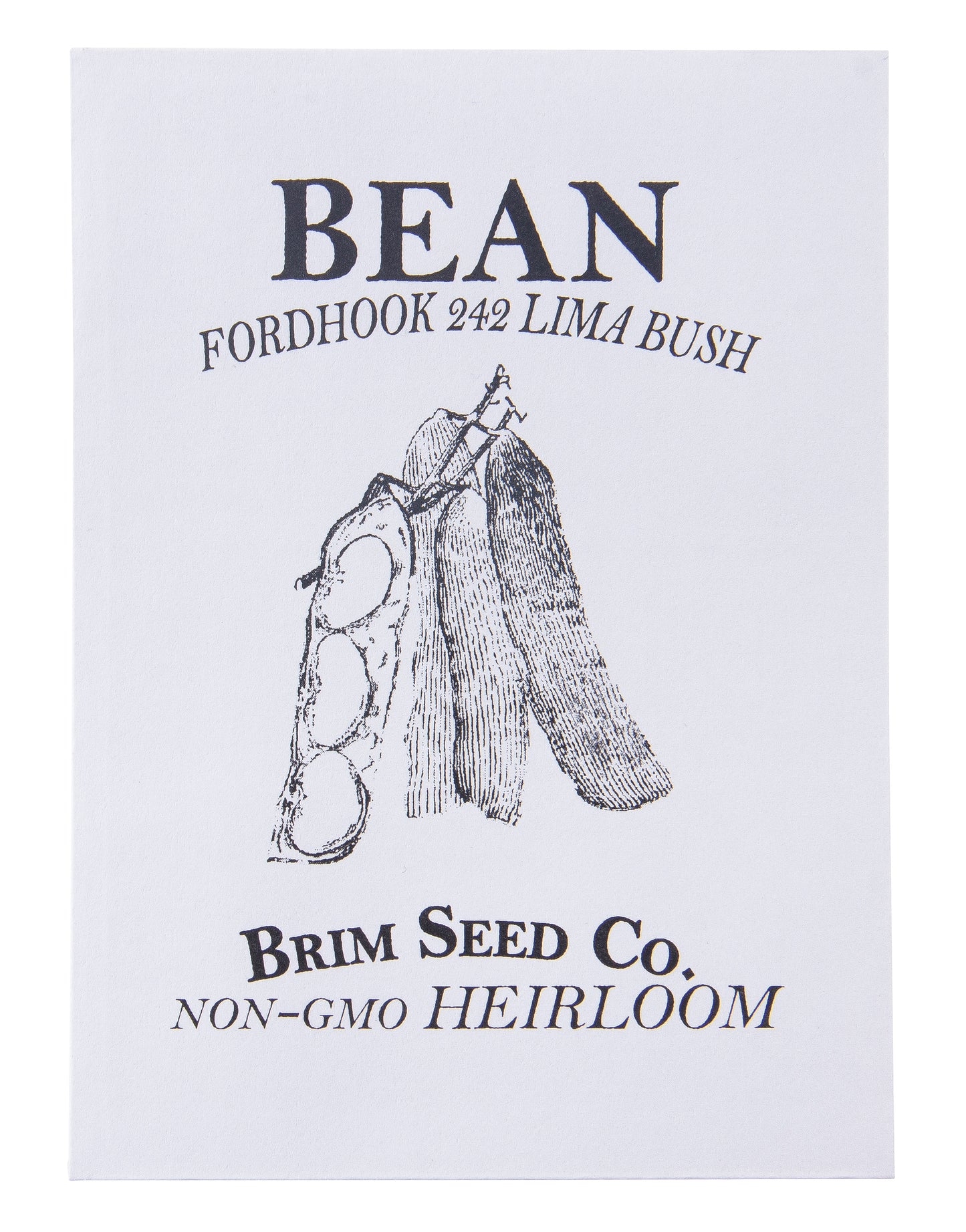 Bean, Fordhook 242, Lima Bush Heirloom Seed