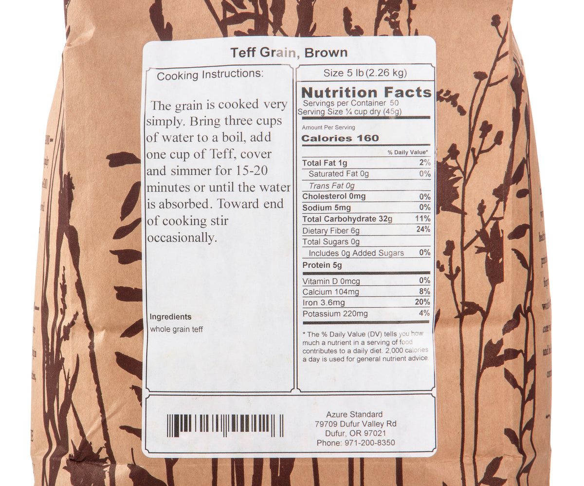 Teff Grain, Brown