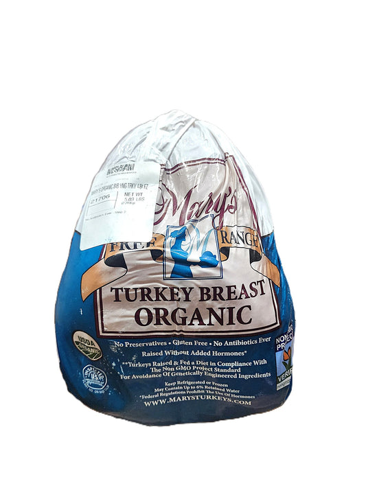 Turkey Breast, Bone In, Frozen, Organic, Random Weight