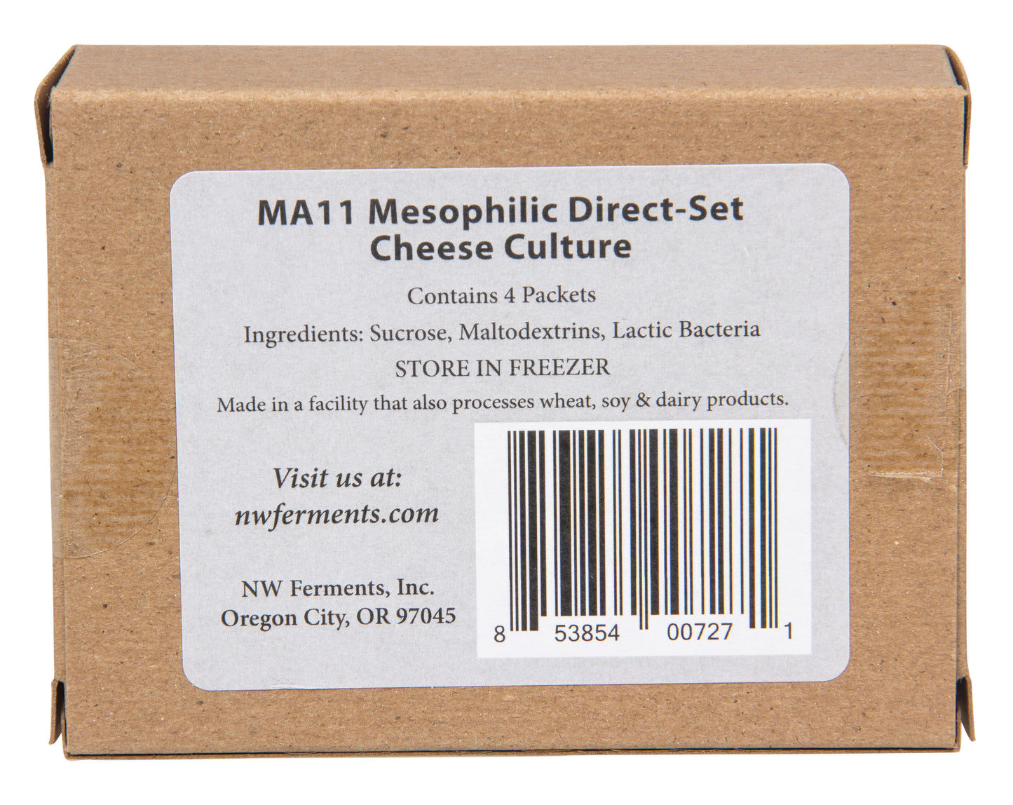 MA11 Mesophilic, Direct-Set, Cheese Culture Starter
