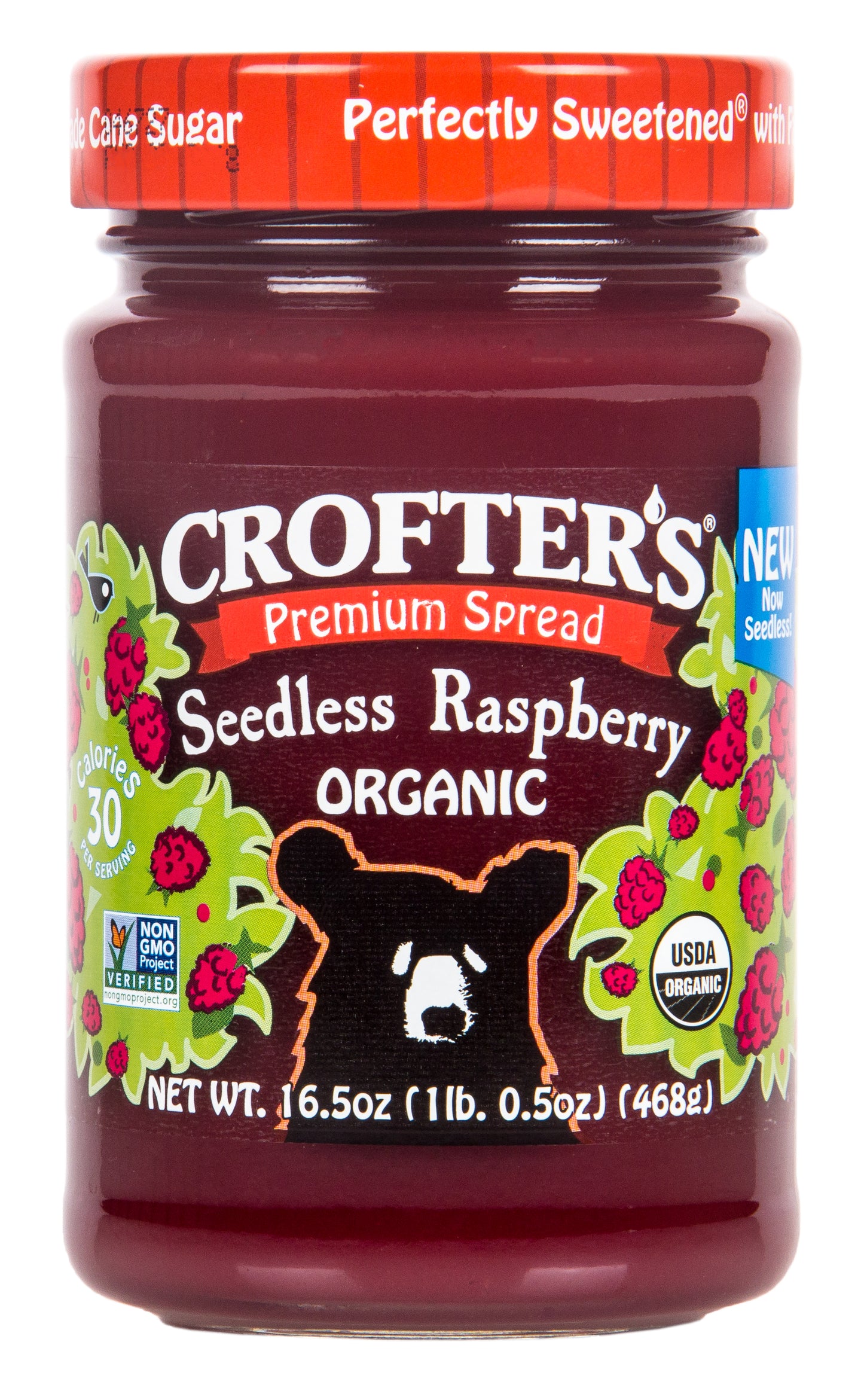 Raspberry Premium Spread, Seedless, Organic