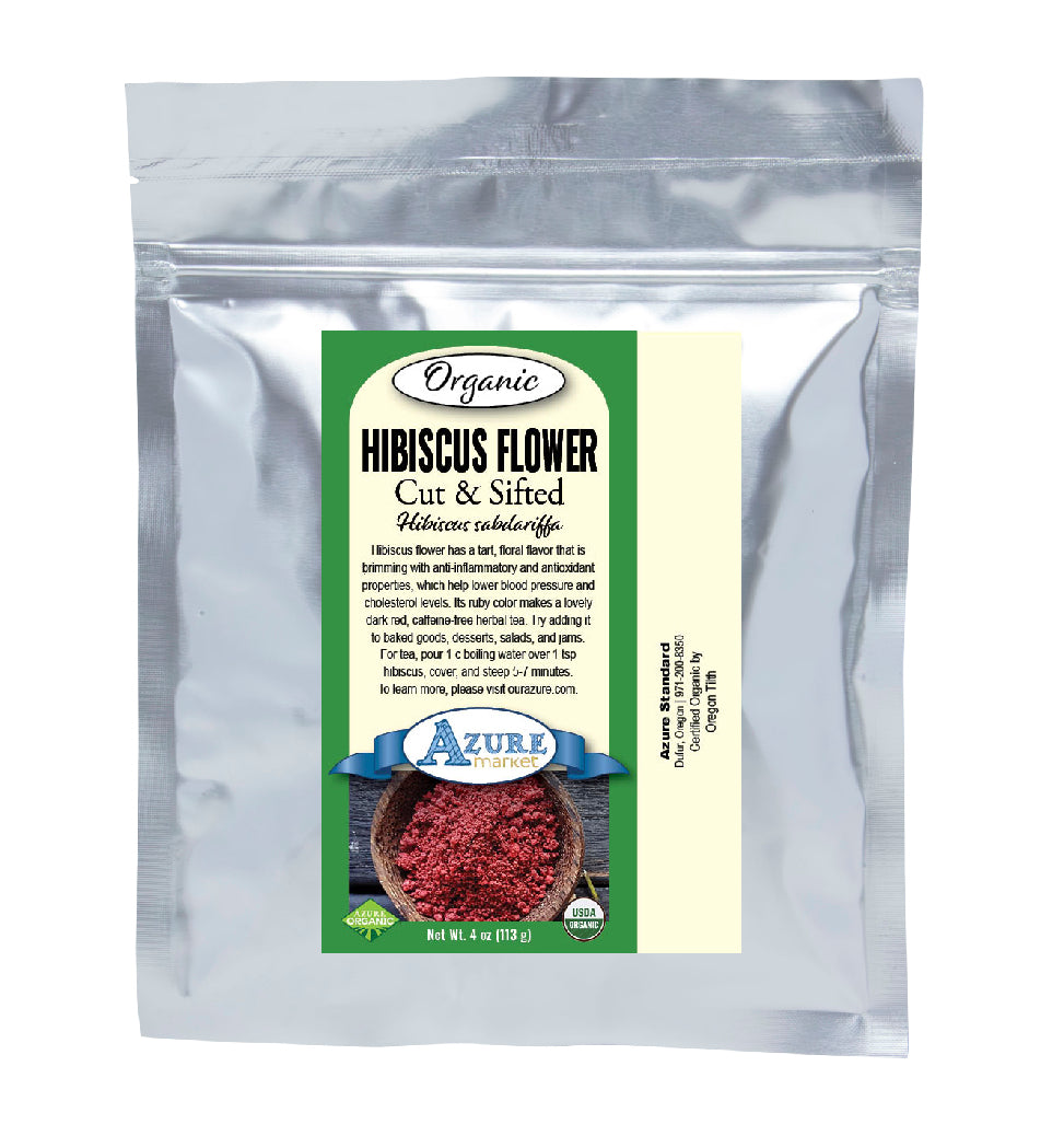 Hibiscus Flower, Cut & Sifted, Organic