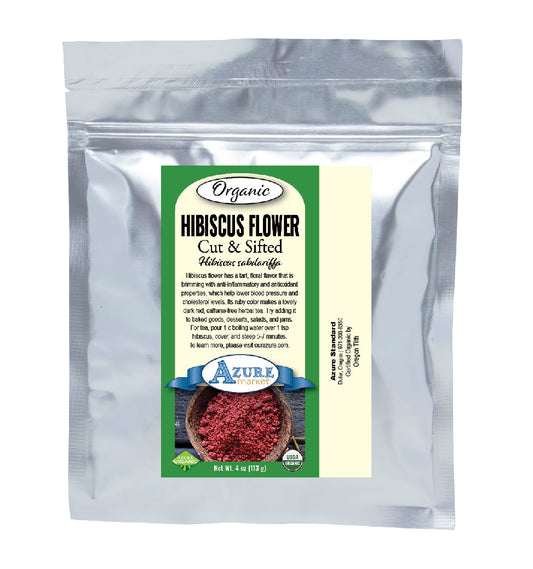 Hibiscus Flower, Cut & Sifted, Organic