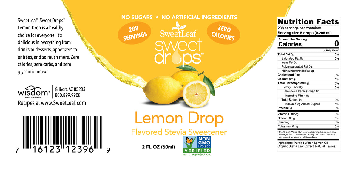 Stevia Clear Liquid, Lemon Drop