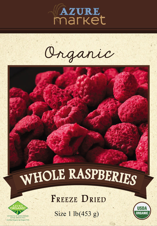 Raspberries, Whole, Freeze Dried, Organic