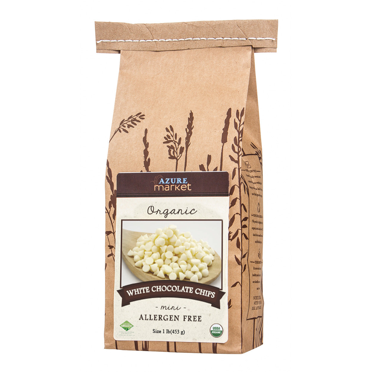 White Chocolate Chips, Mini, Allergen Free, Organic