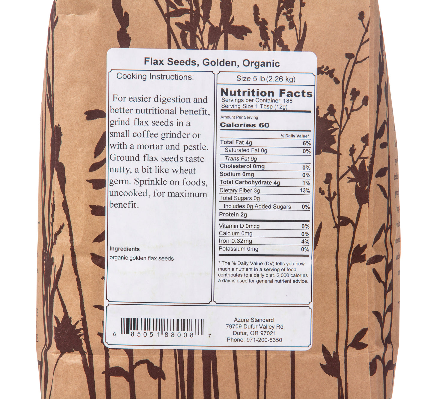 Flax Seeds, Golden, Organic