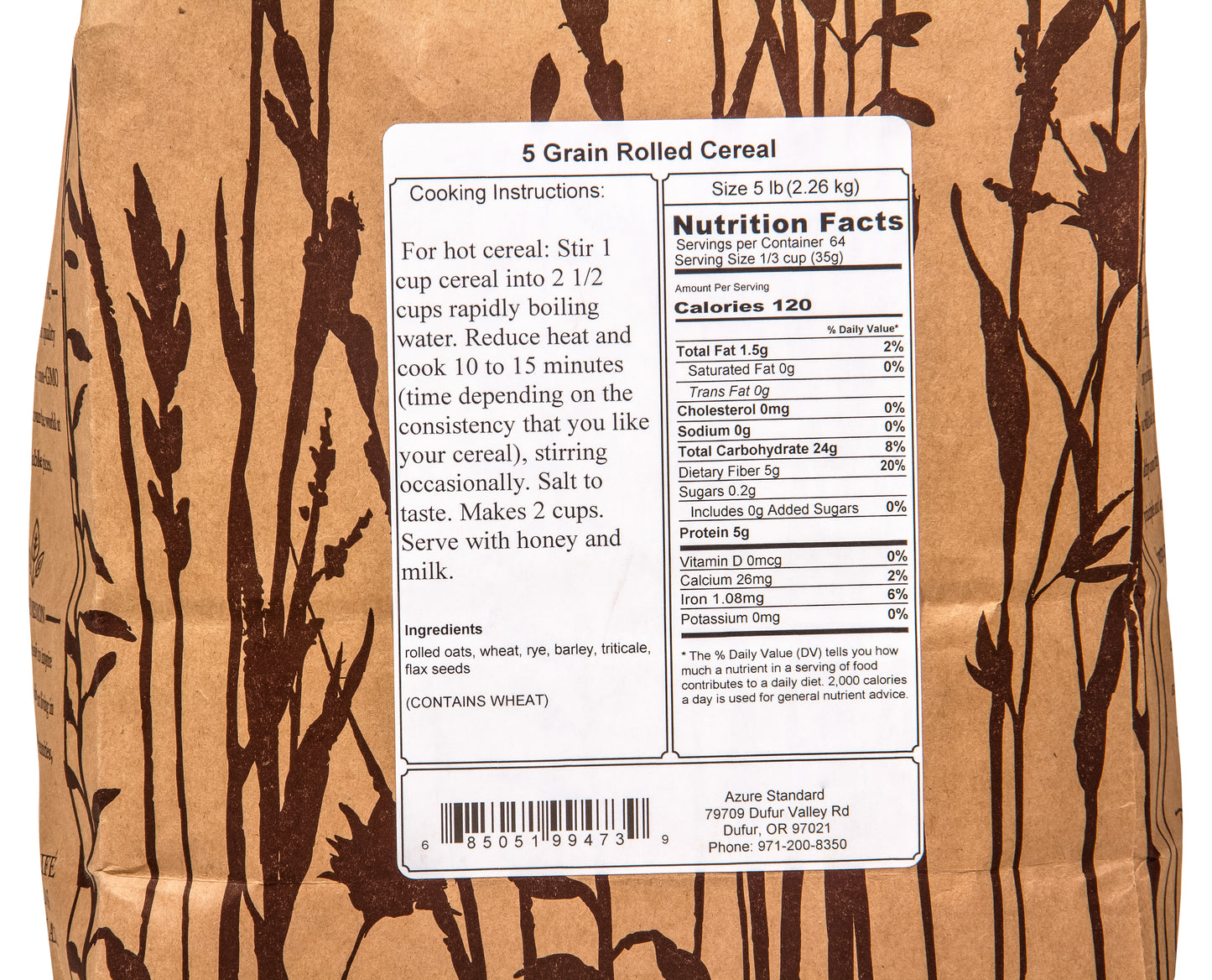 5 Grain Rolled Cereal