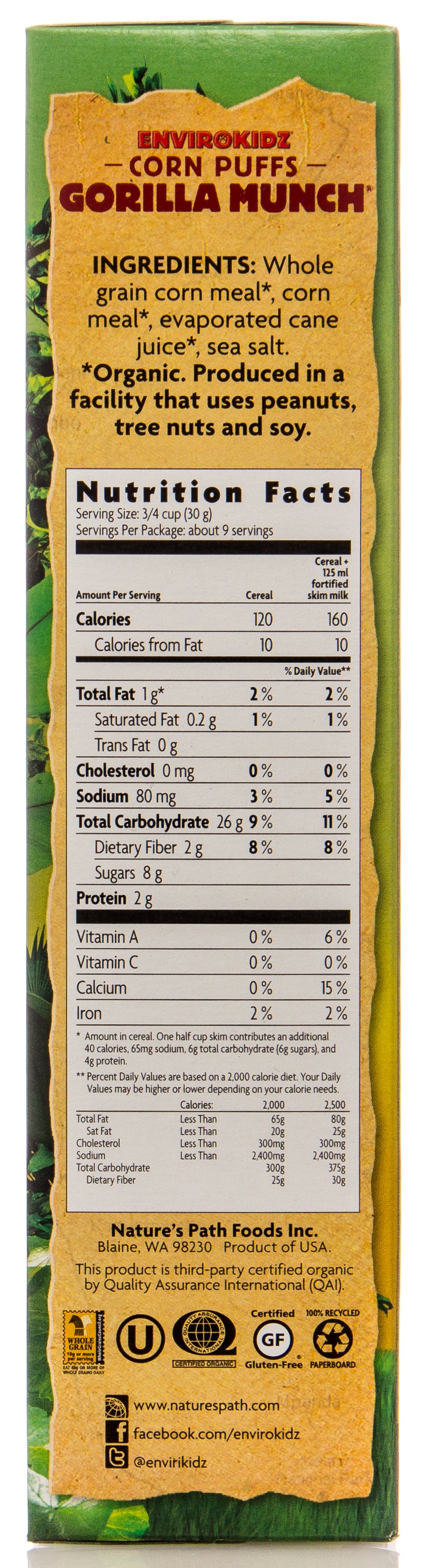 Gorilla Munch, Organic