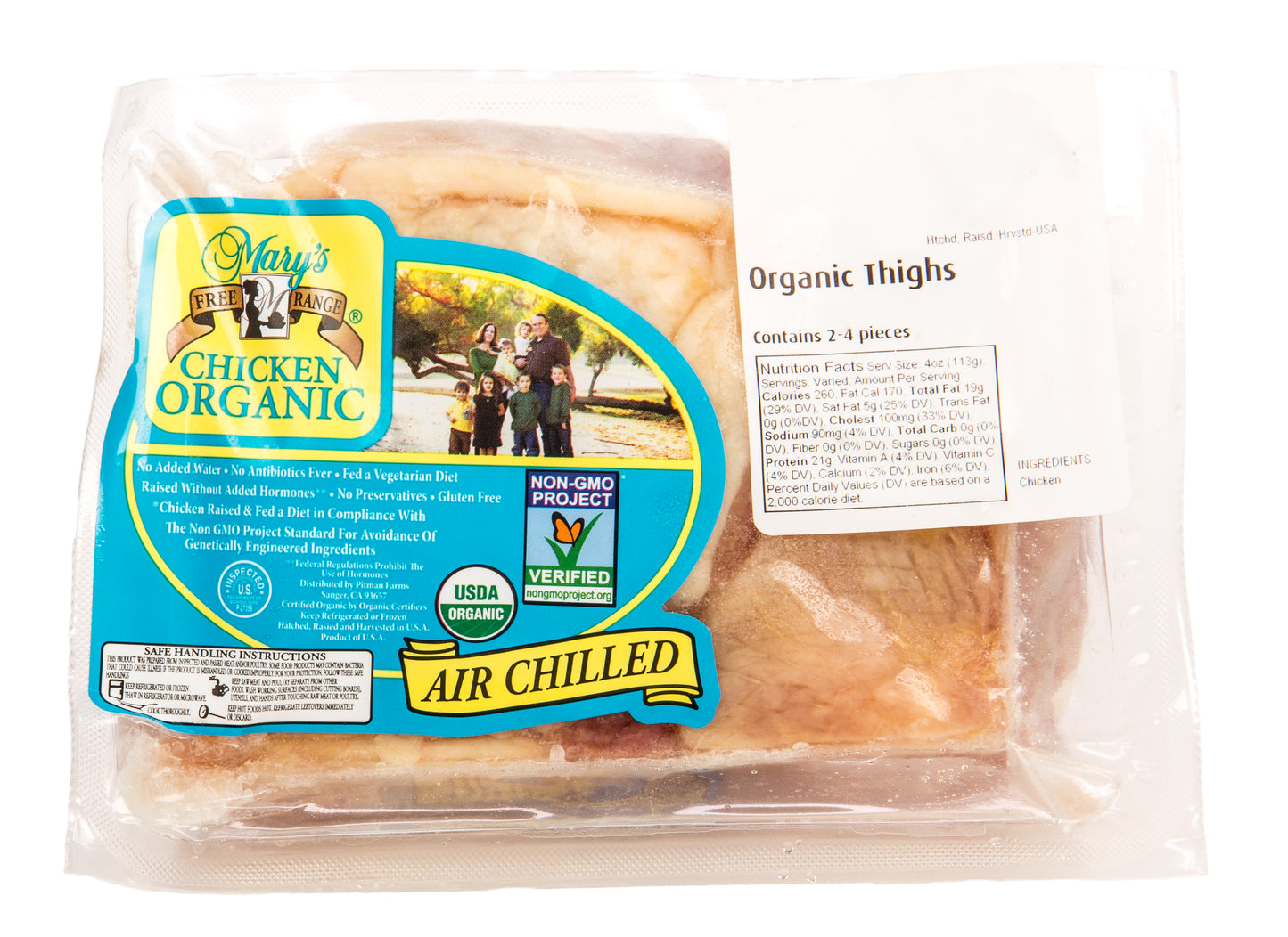 Chicken Thigh, Organic, Frozen, Random Weight