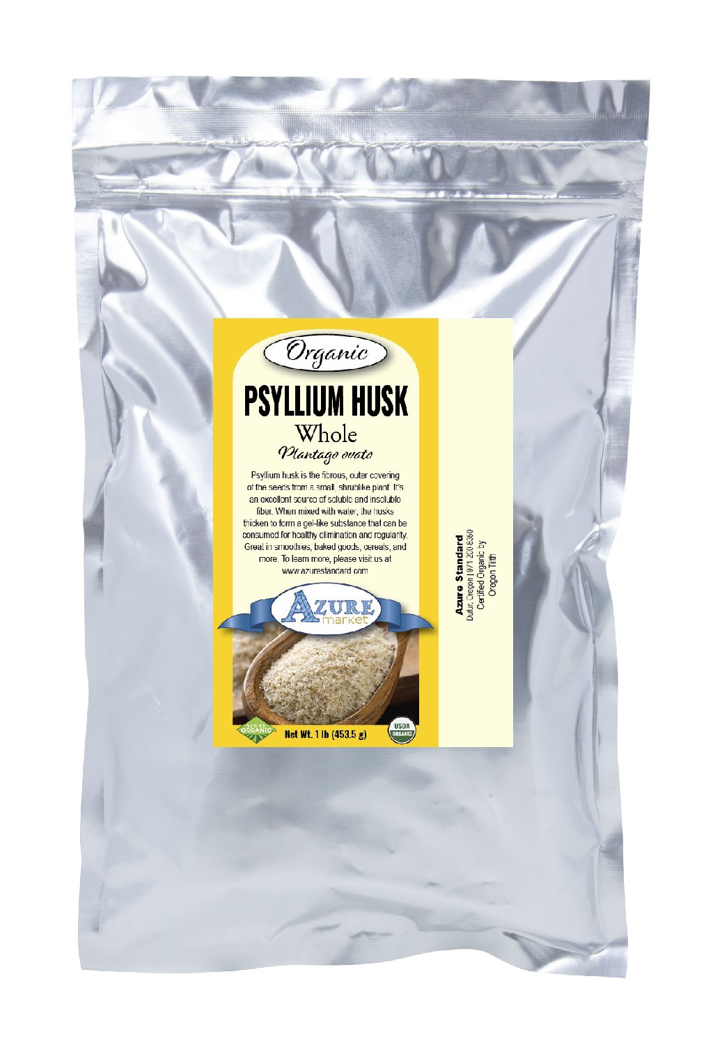 Psyllium Husk, Whole, Organic
