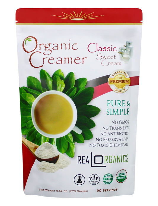 Powdered Coffee Creamer, Classic Sweet Cream, Organic