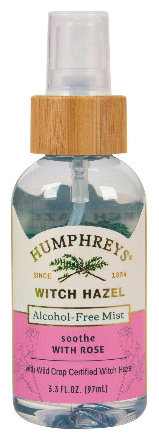 Facial Mist Witch Hazel Soothe with Rose, Alcohol Free