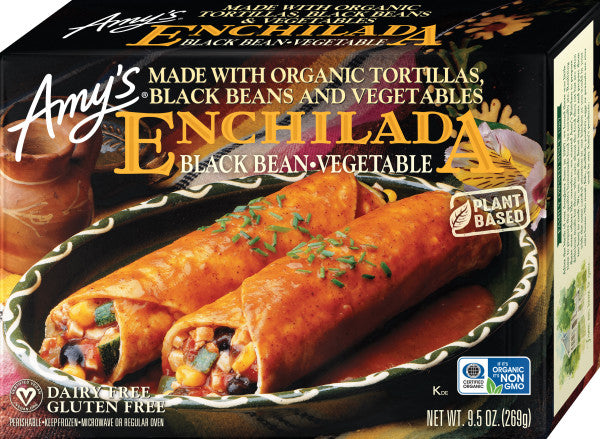Black Bean & Vegetable Enchilada, Frozen