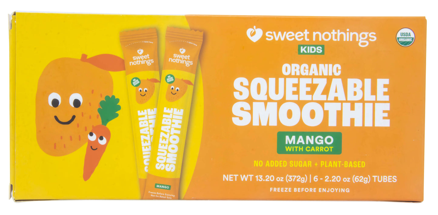 KIDS Squeezable Smoothie, Mango with Carrot, Organic