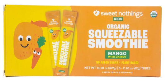 KIDS Squeezable Smoothie, Mango with Carrot, Organic