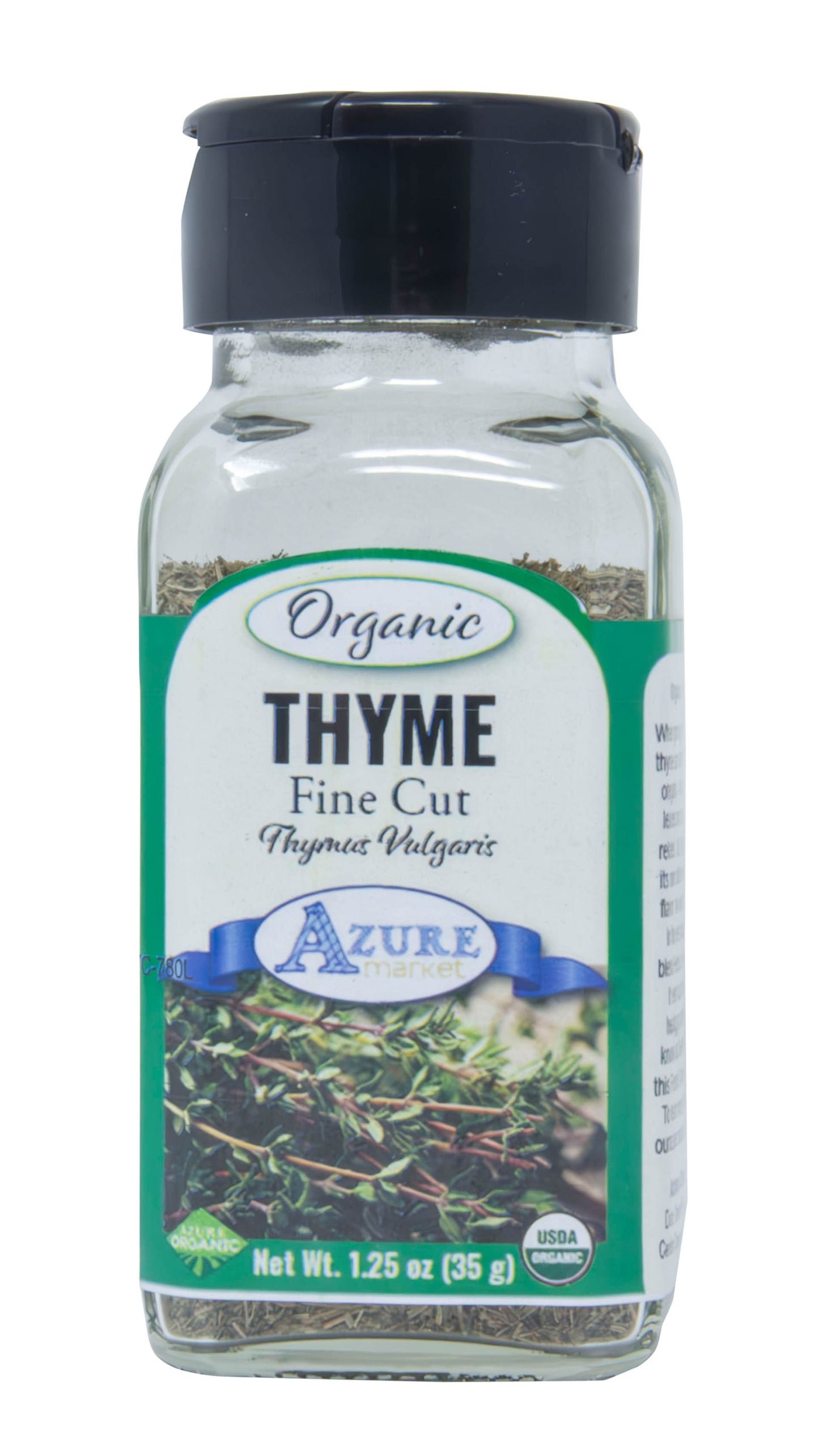 Thyme Leaves, Fine Cut, Organic