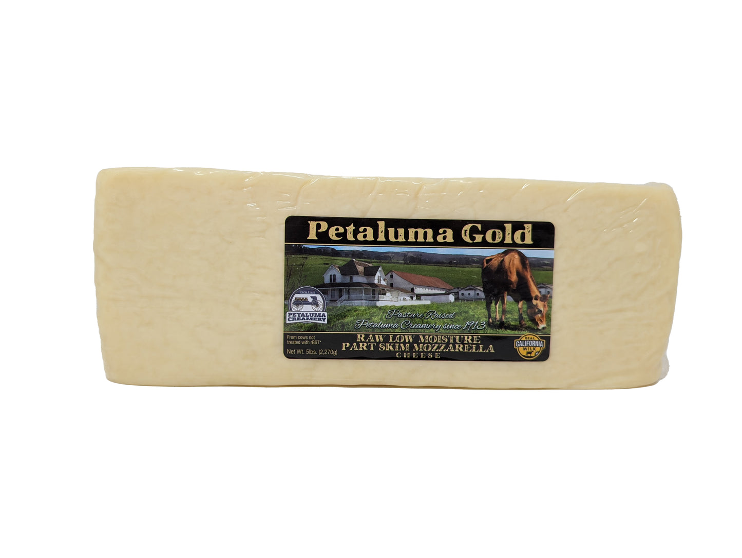 Mozzarella Cheese, Part Skim, Raw, Grass-fed, Random Weight