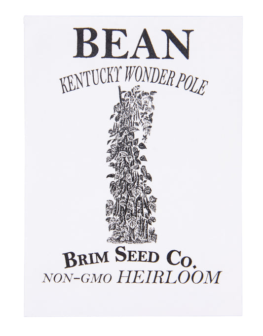 Bean, Kentucky Wonder Pole Seed