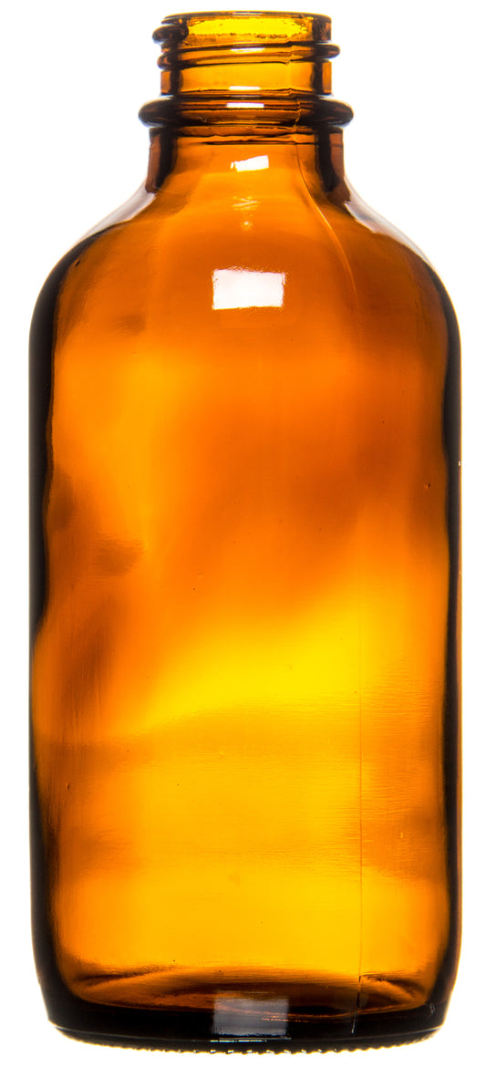 Glass Amber Bottle, 4 oz