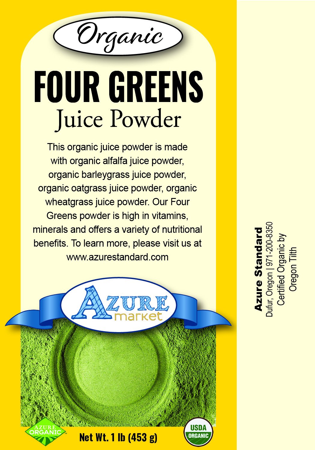 Four Greens Juice Powder, Organic