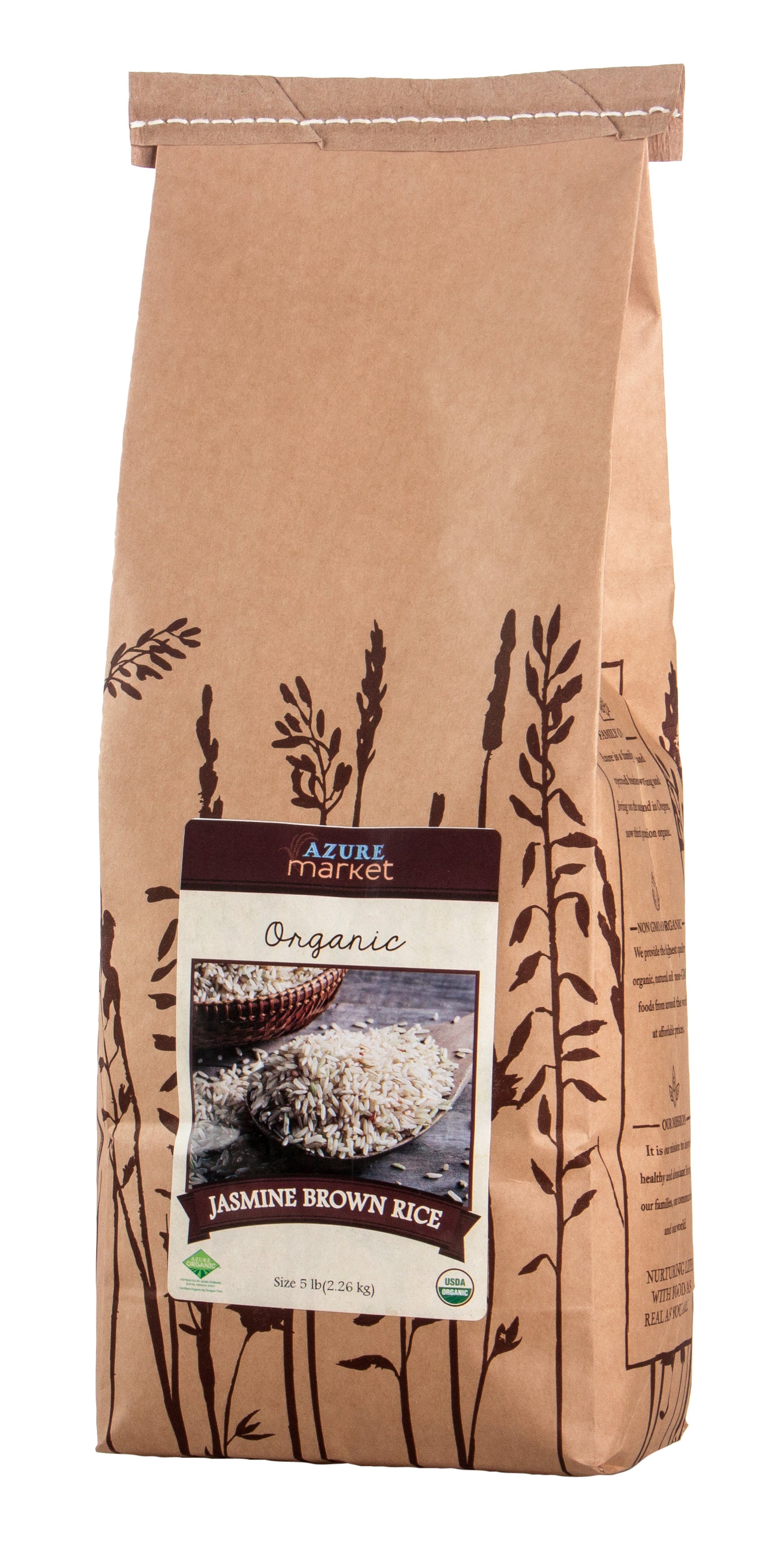 Rice, Jasmine Brown, Organic, Gluten Free