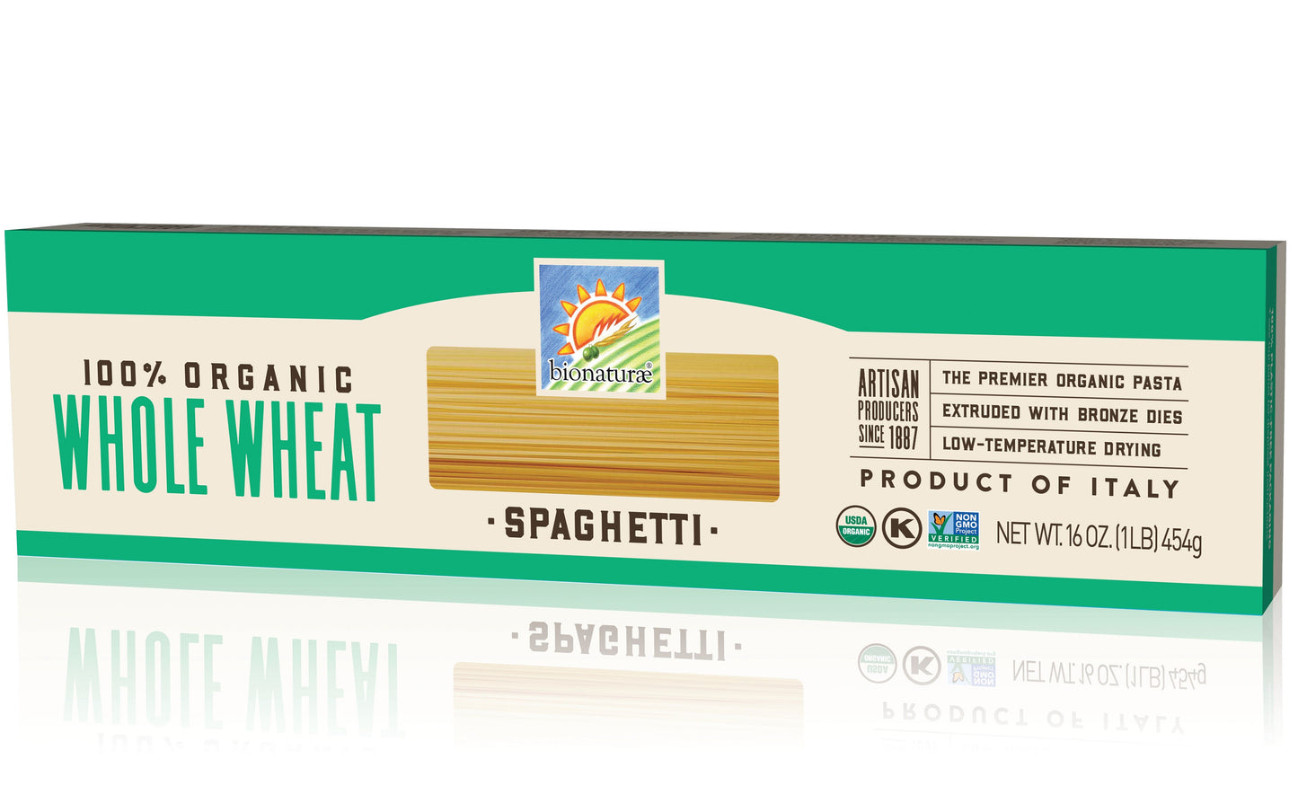 Pasta, Spaghetti, 100% Whole Wheat, Organic