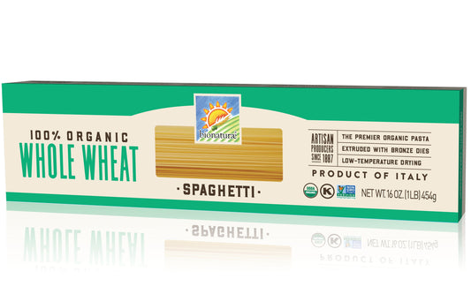 Pasta, Spaghetti, 100% Whole Wheat, Organic