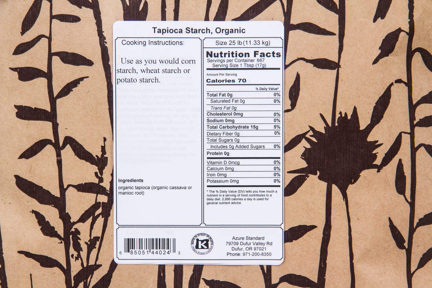 Tapioca Starch, Organic