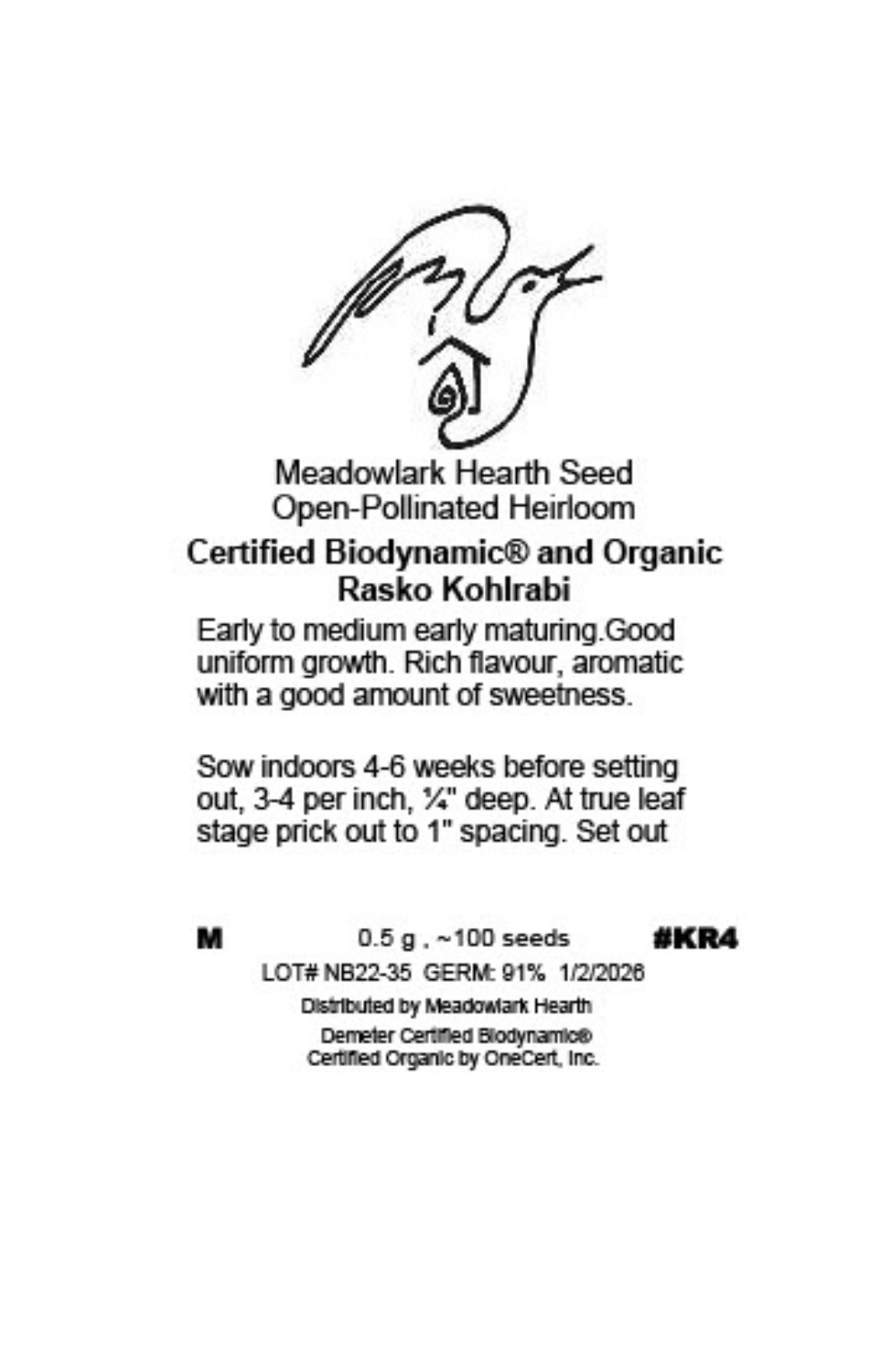 Rasko Kohlrabi, Organic
