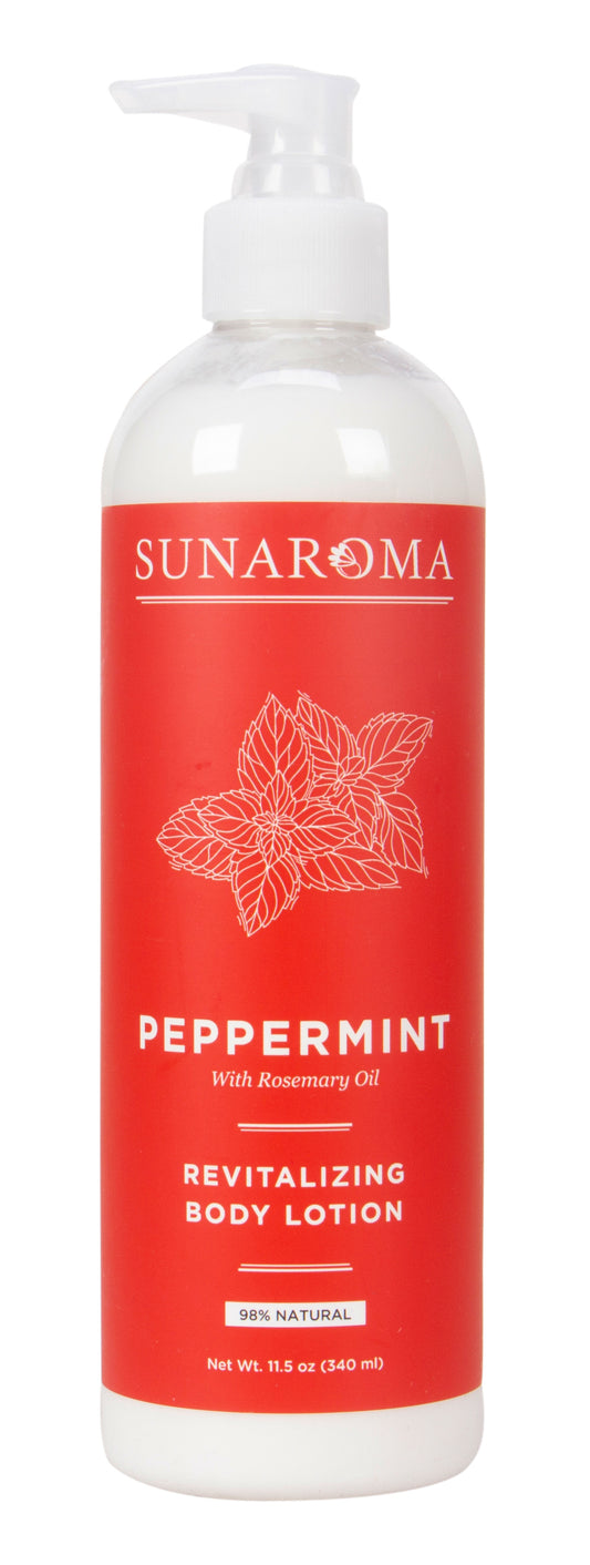 Body Lotion, Revitalizing, Peppermint with Rosemary Oil