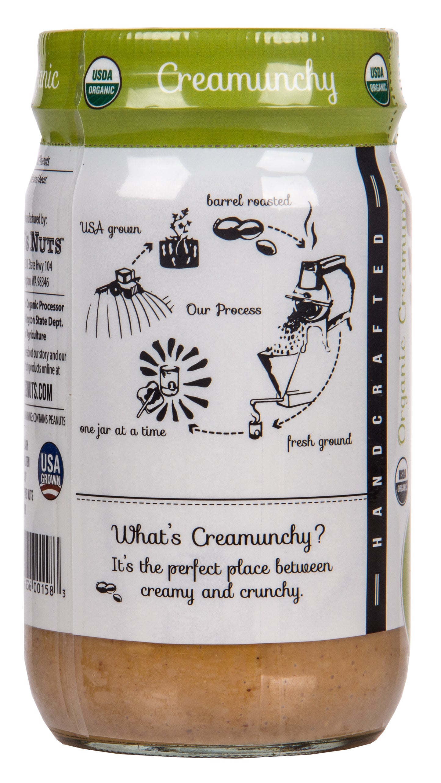 Peanut Butter, Creamunchy, Organic