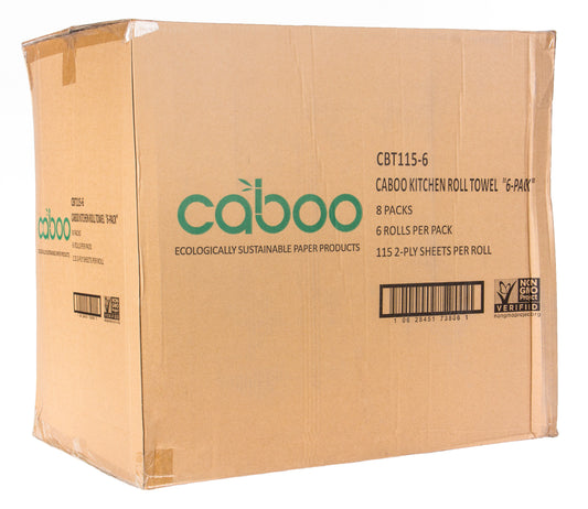 Paper Towels, Bamboo & Sugar Cane, 2 ply, White