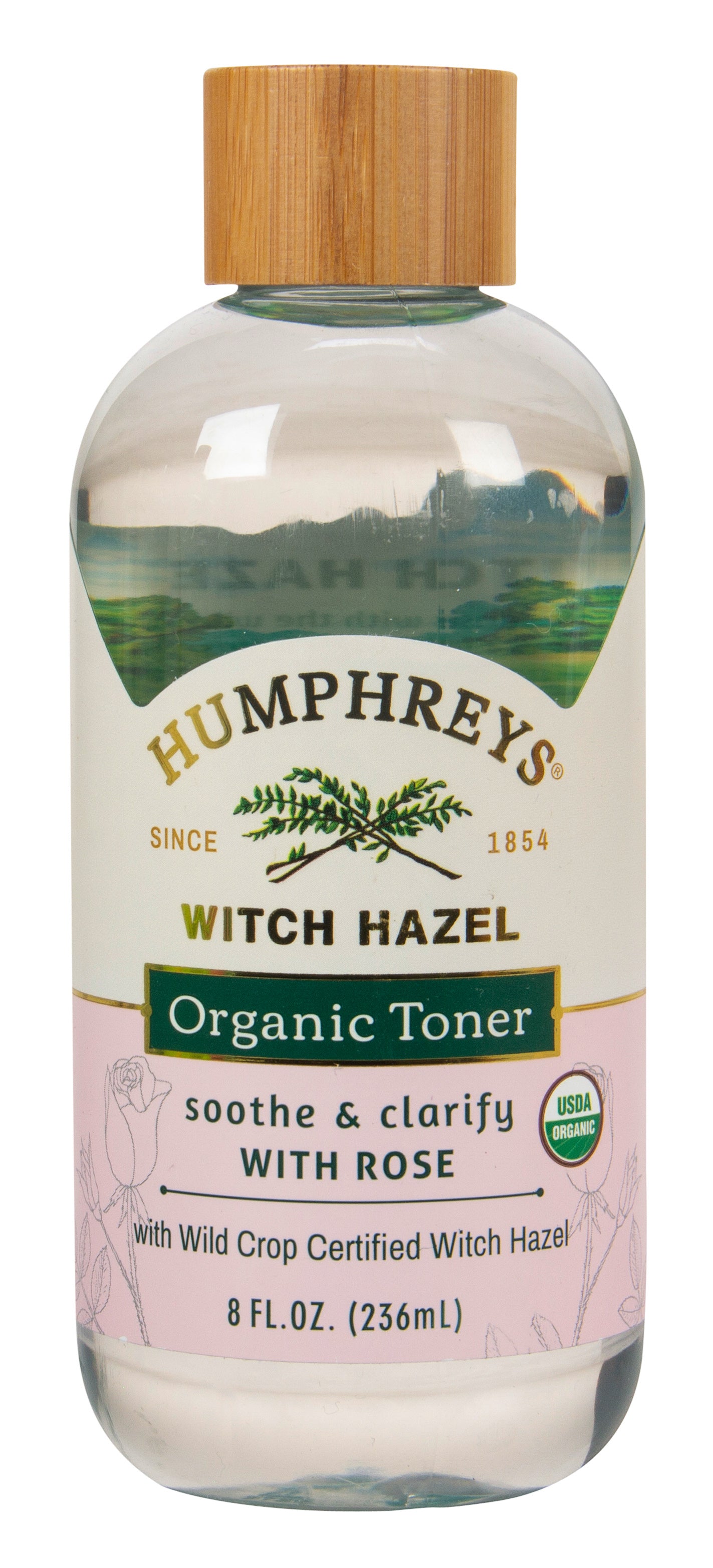 Facial Toner Witch Hazel Soothe & Clarify with Rose, Organic