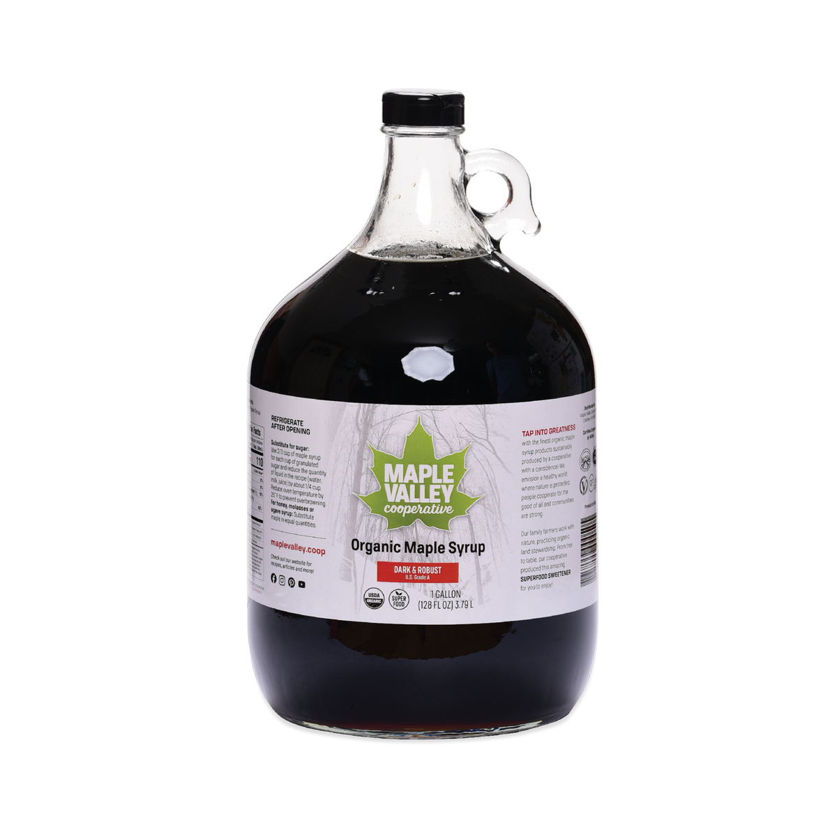 Maple Syrup, Grade A Dark Robust, Organic