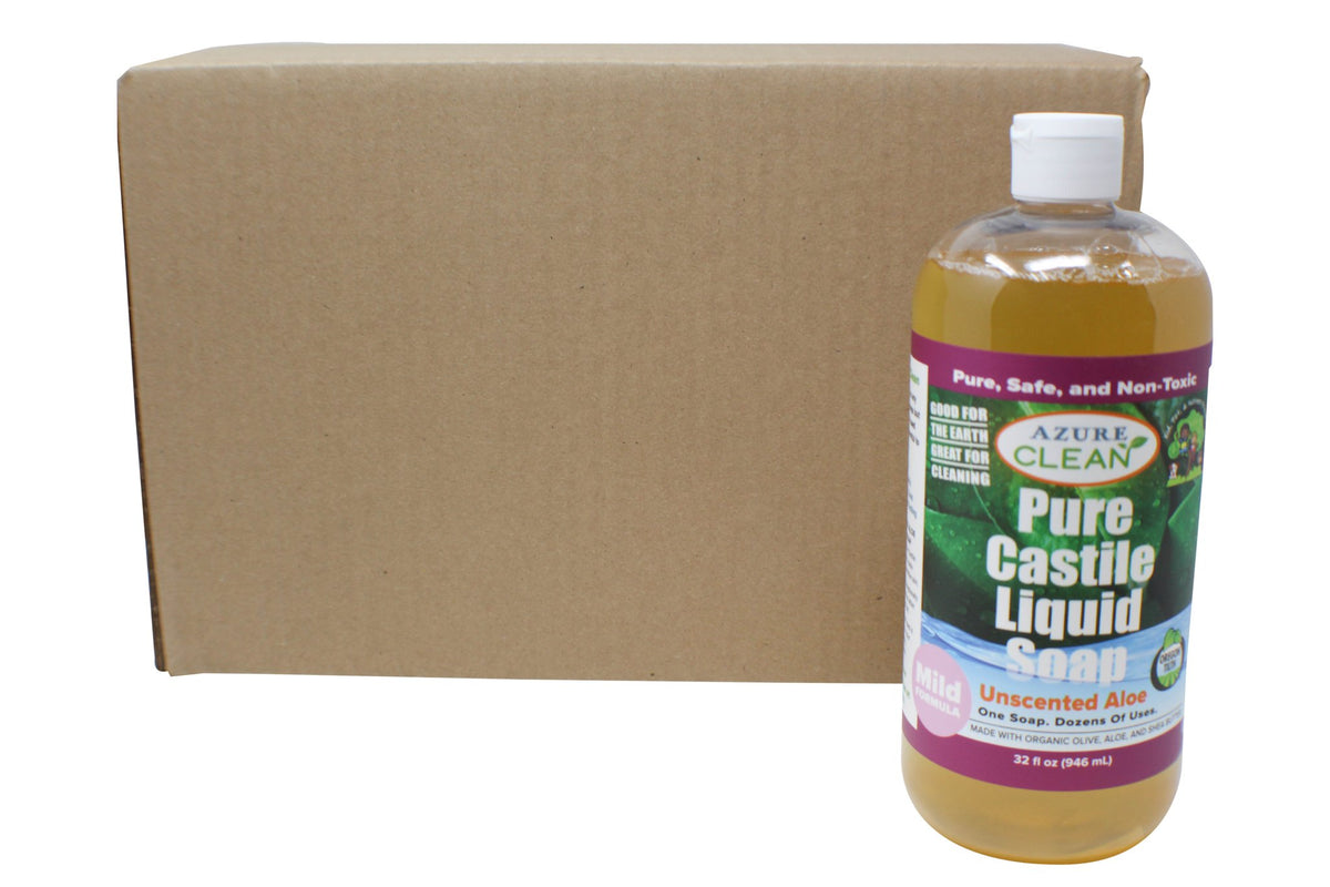 Castile Liquid Soap, Pure, Unscented Aloe Mild, Organic