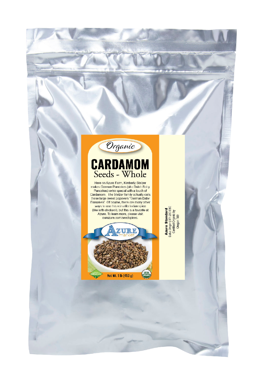 Cardamom Seeds, Whole, Organic