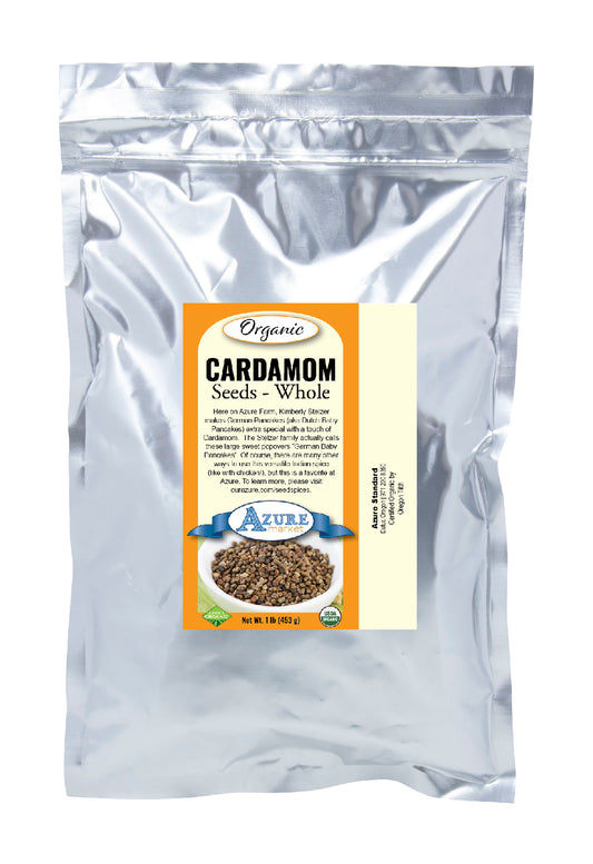 Cardamom Seeds, Whole, Organic