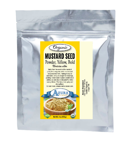 Mustard Seed Powder, Yellow, Bold, Organic