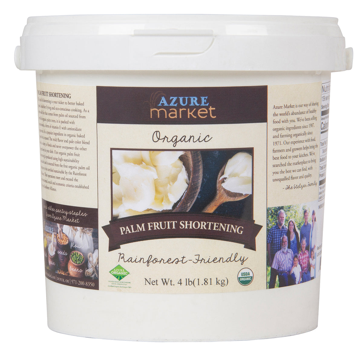 Palm Fruit Shortening, Organic