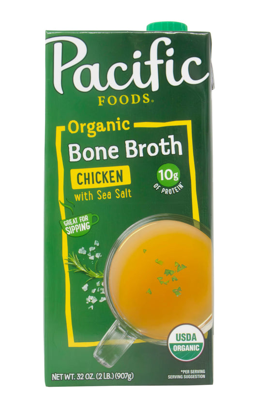 Chicken Bone Broth, Salted, Organic