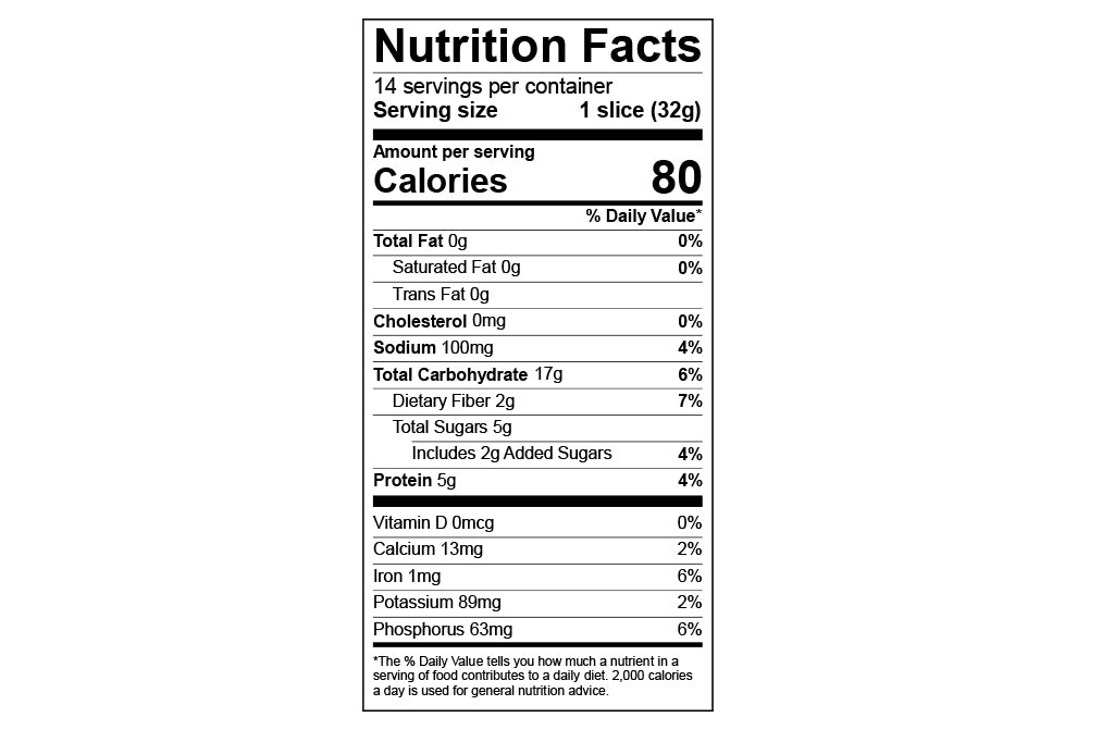 Sprouted Wheat Cinnamon Raisin Bread, Frozen