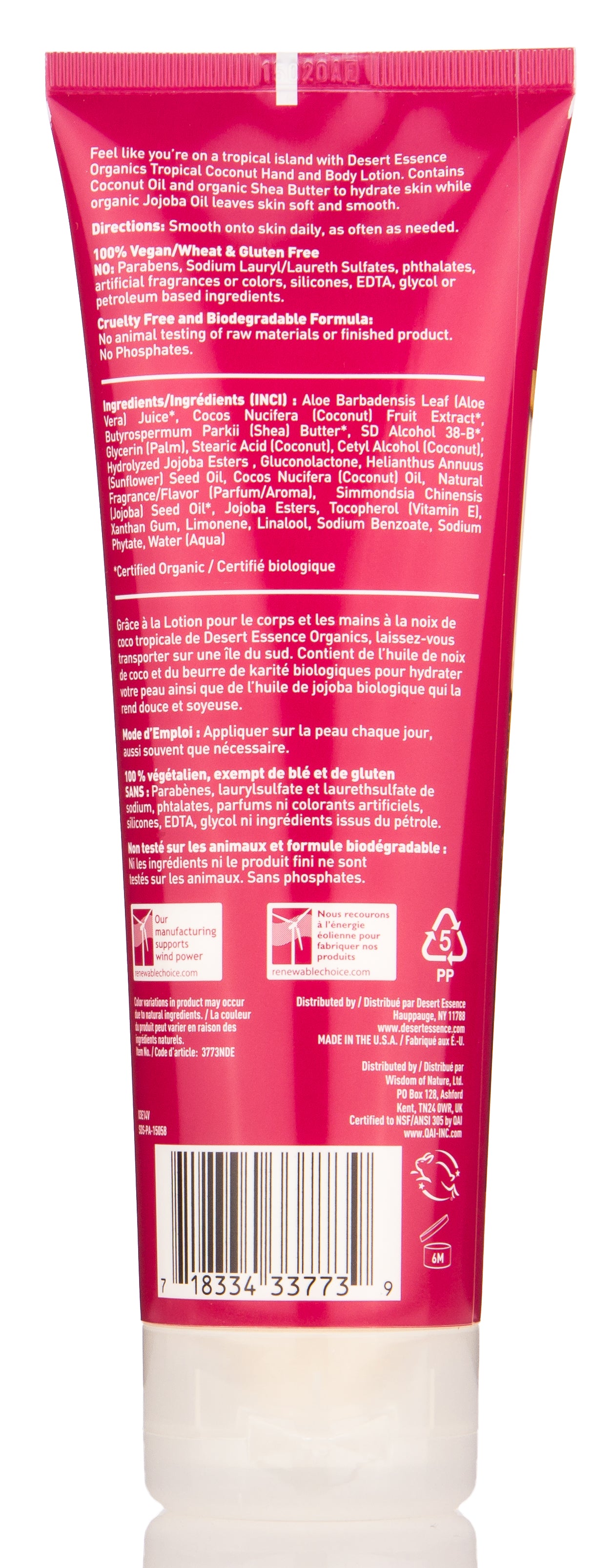 Hand & Body Lotion, Tropical Coconut
