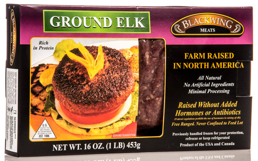 Elk, Ground, Frozen, Farm Raised