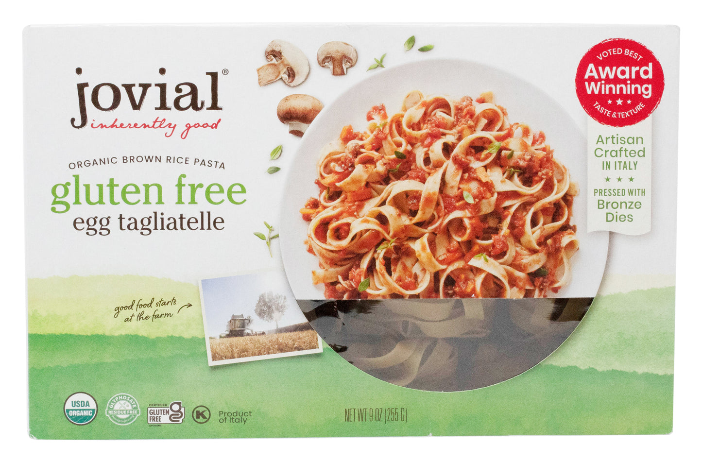 Brown Rice Tagliatelle, Traditional Egg Pasta, GF